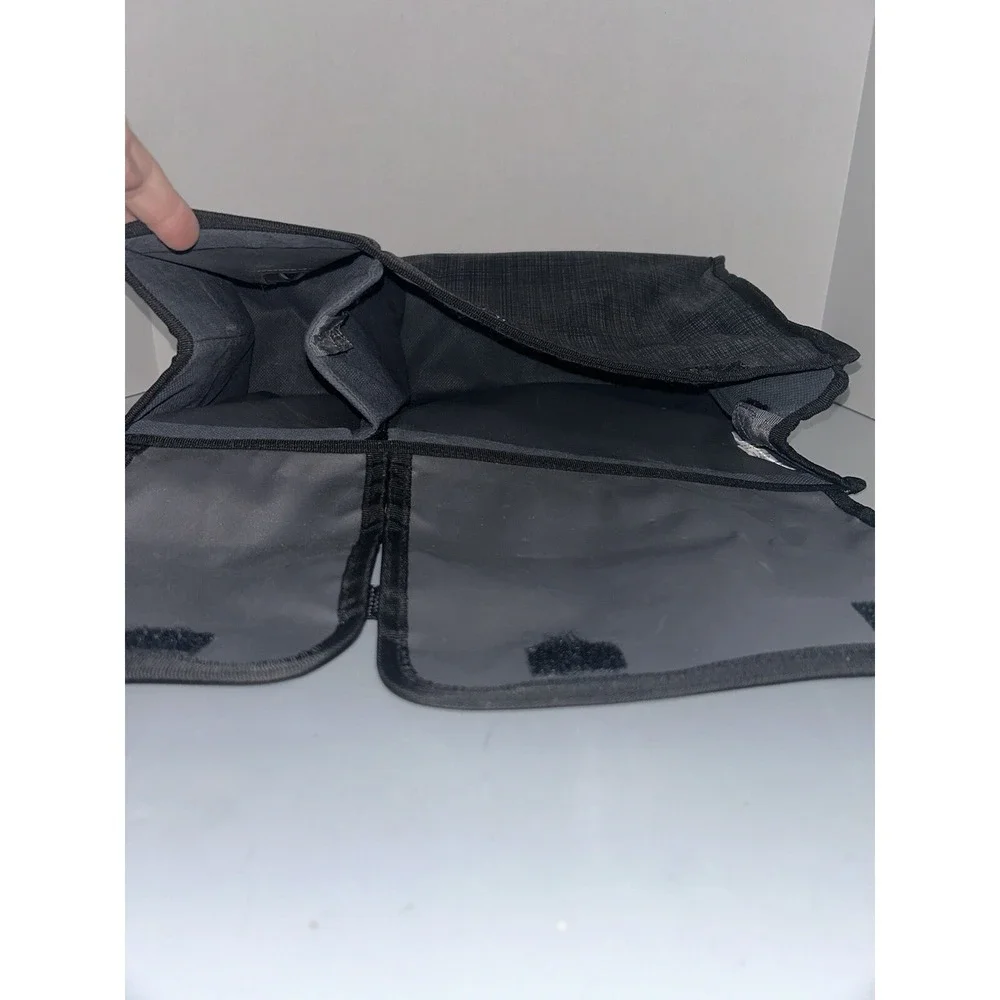 THIRTY ONE Pack n Pull Caddy, BLACK Cross Pop Bag CAR Organizer Tote